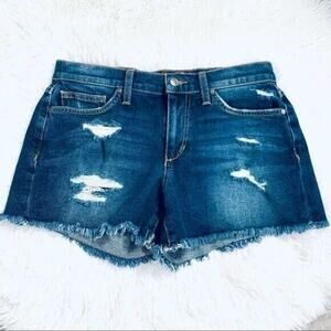 Joe’s Jeans Dark Blue Cut Off Denim Shorts Blythe Size 26